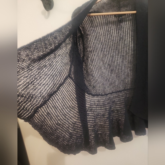 Eileen Fisher Linen Blend Knit Open Cardigan - Picture 3 of 6